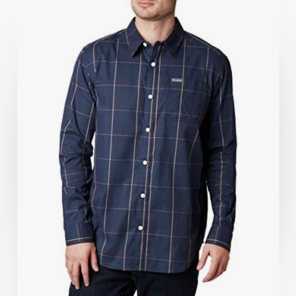 Columbia Mens Vapor Ridge III Long Sleeve Button Down - Picture 1 of 8